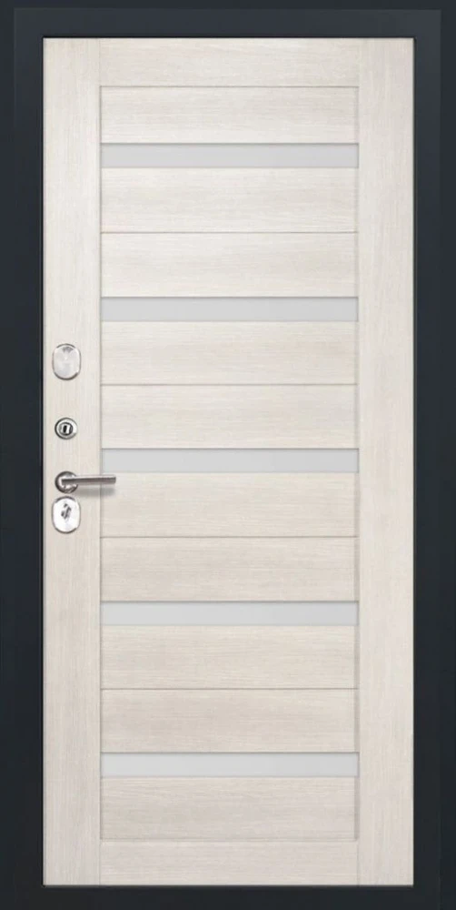 Входная дверь ДвериПРО Rosna СБ-1 (ст. белое, 16мм, беленый дуб) DPRO198292 внутренняя сторона