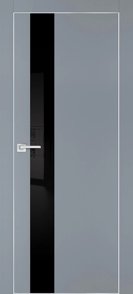 Фото Межкомнатная дверь PX-10  AL кромка с 4-х ст. Серый матовый