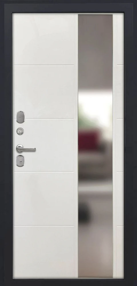 Входная дверь ДвериПРО Квадро ФЛЗ-649 капучино (зеркало) DPRO201281 внутренняя сторона