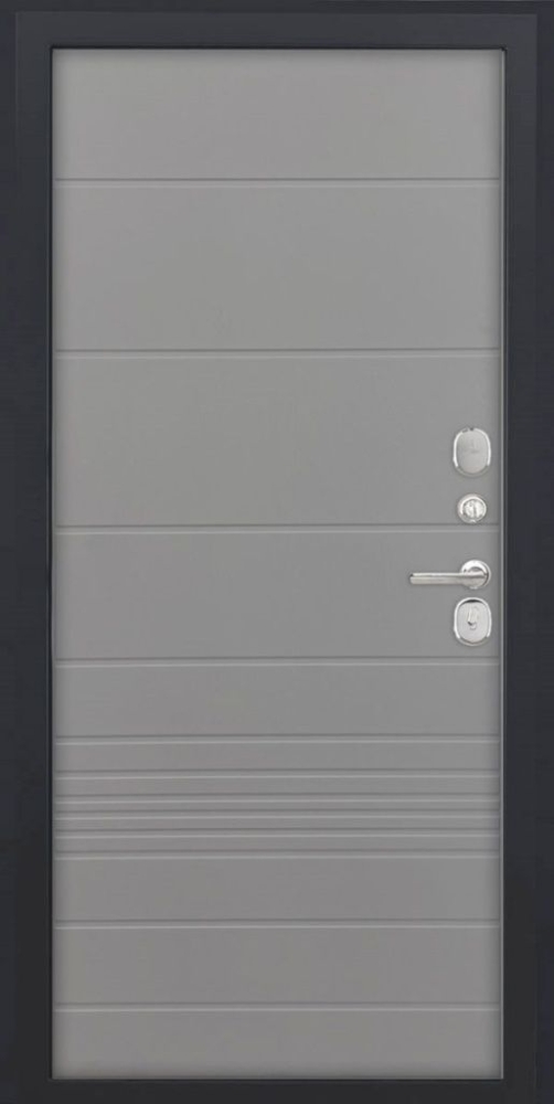 Входная дверь ДвериПРО Модель L-47 ФЛ-700 (10мм, ясень грей) DPRO195477 внутренняя сторона