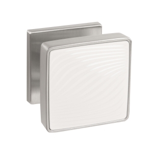 Ручка раздельная K.EST.Q52.GIPNOZ SSC/WH-16 сатинированный хром/белый