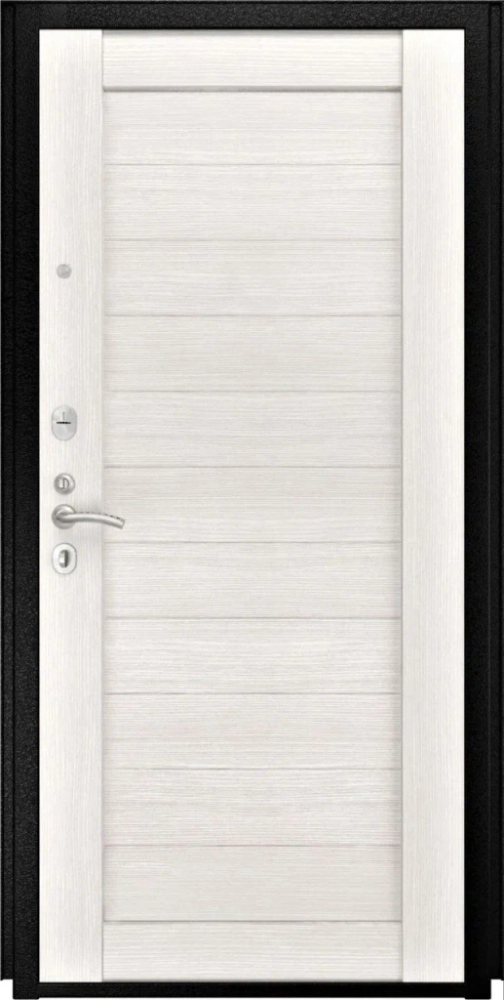 Входная дверь ДвериПРО L-45 СБ-3 листв. бел. (21 беленый дуб) DPRO195713 внутренняя сторона