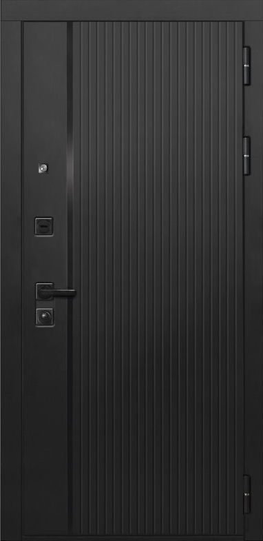 Входная дверь ДвериПРО L-45 СБ-3 листв. бел. (21 беленый дуб) DPRO195713 внешняя сторона