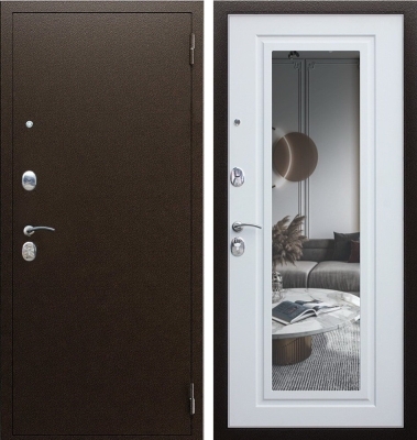 Дверь Комфорт с зеркалом