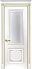 Межкомнатная дверь Смальта 14 Белый ral 9003  патина золото