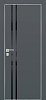 Межкомнатная дверь PX-11  AL кромка с 4-х ст. Графит матовый